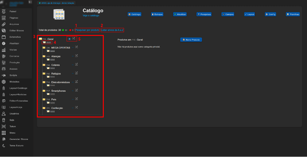 Imagem Apresentando Interface